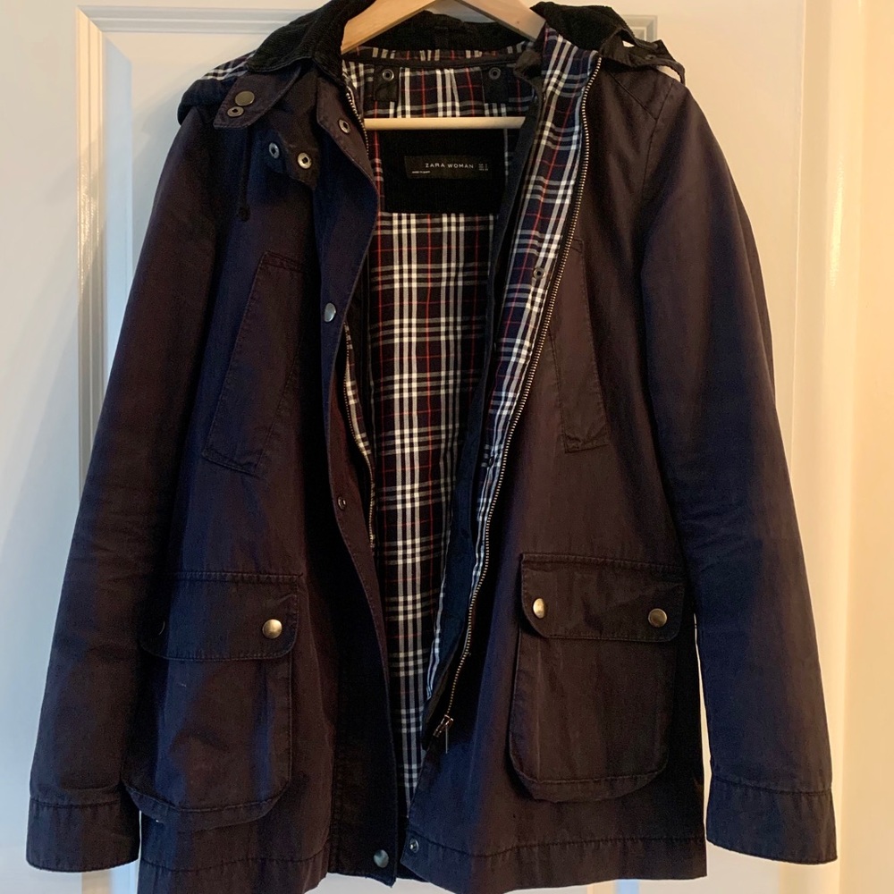 Barbour Navy Look a Like Field Coat